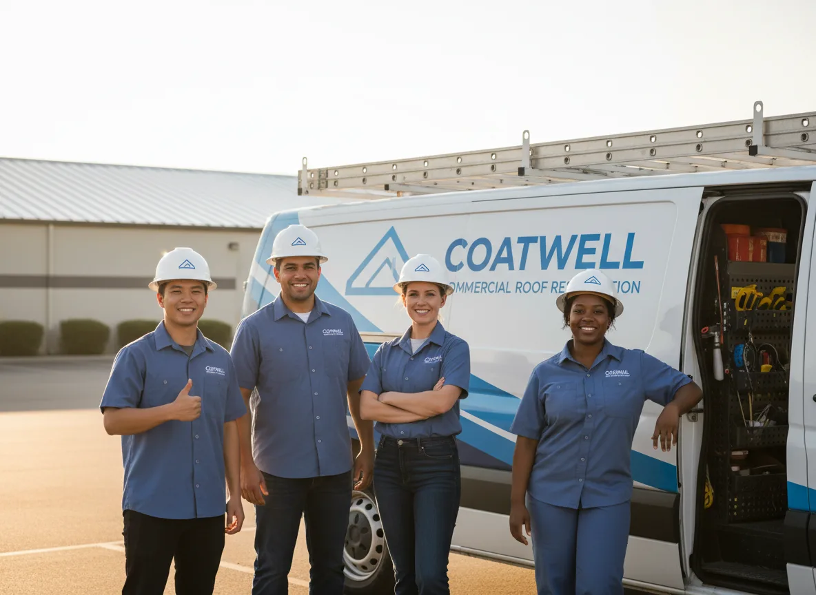Commercial roof coating company in Kasbeer, IL